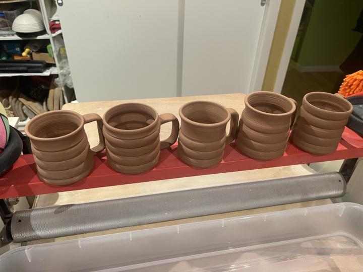 Newly made mugs 