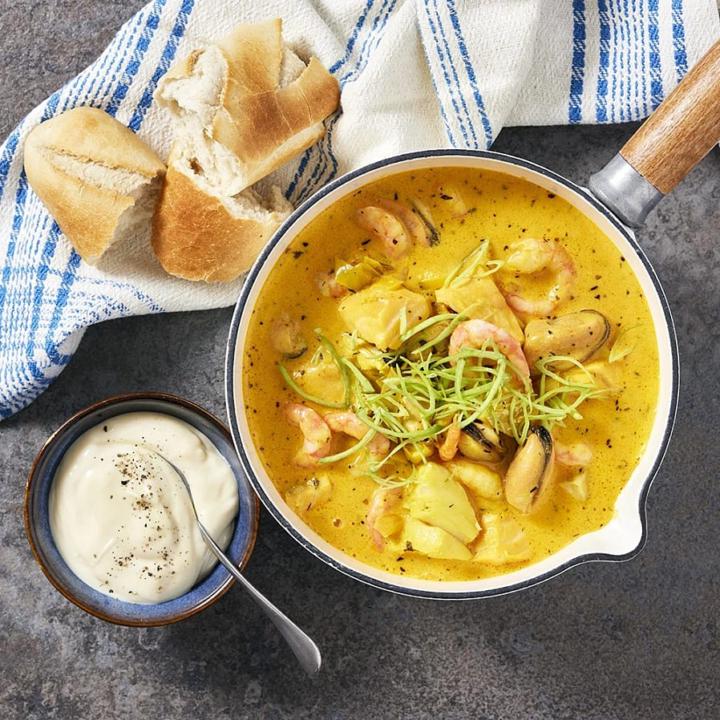 Not pottery related but here’s a delicious recipe of Bright Yellow Fish Stew 