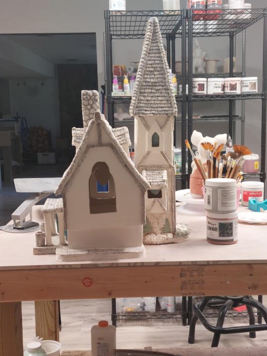 House sculpture [based on NerdForge cardboard house]