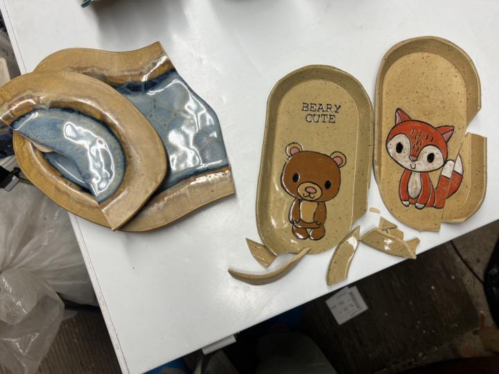 Not my best kiln opening today...