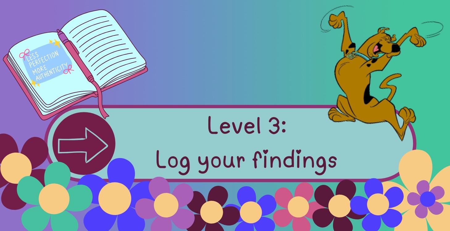 Level 3: Log your findings 📝