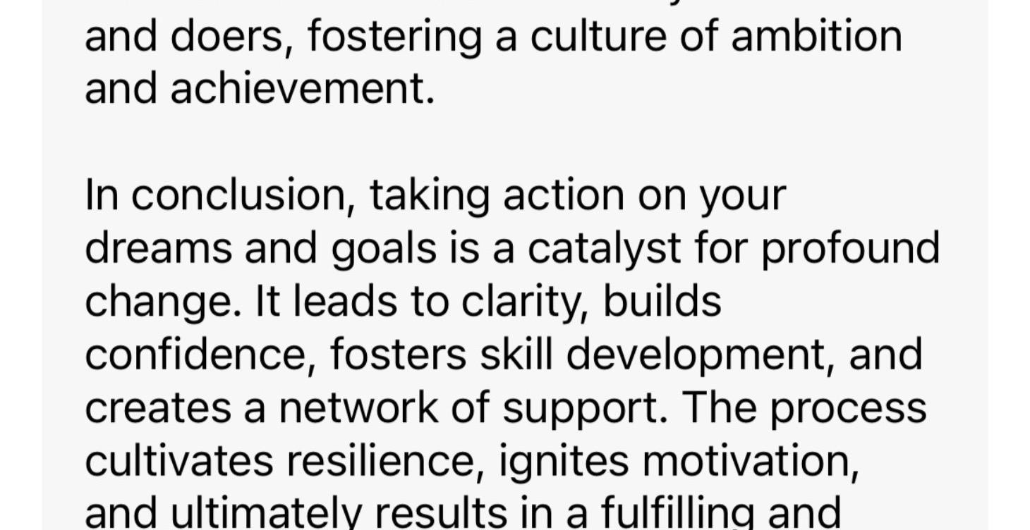 Anything can be achieved