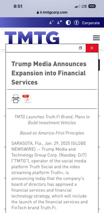 Trump and Financial Services 