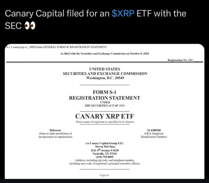 👀 Canary Capital just filed for an XRP ETF with the SEC! This could be a game-changer for crypto and institutional adoption! 🚀