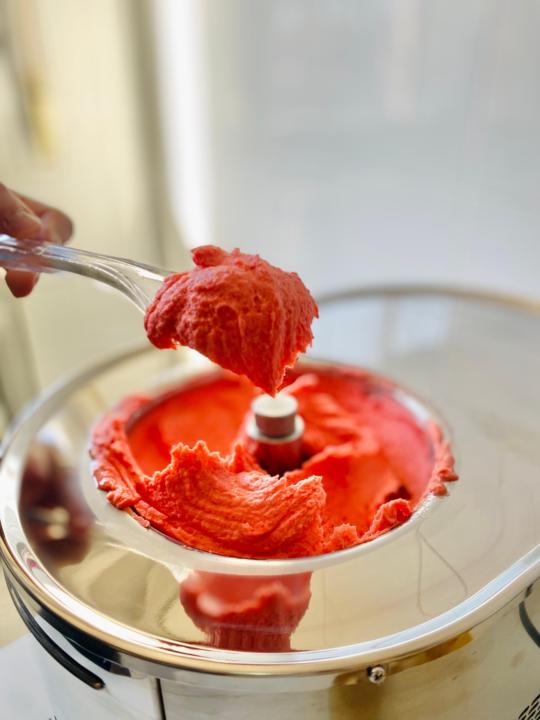 Helado de Frutilla (Receta de Angelo Corvitto)