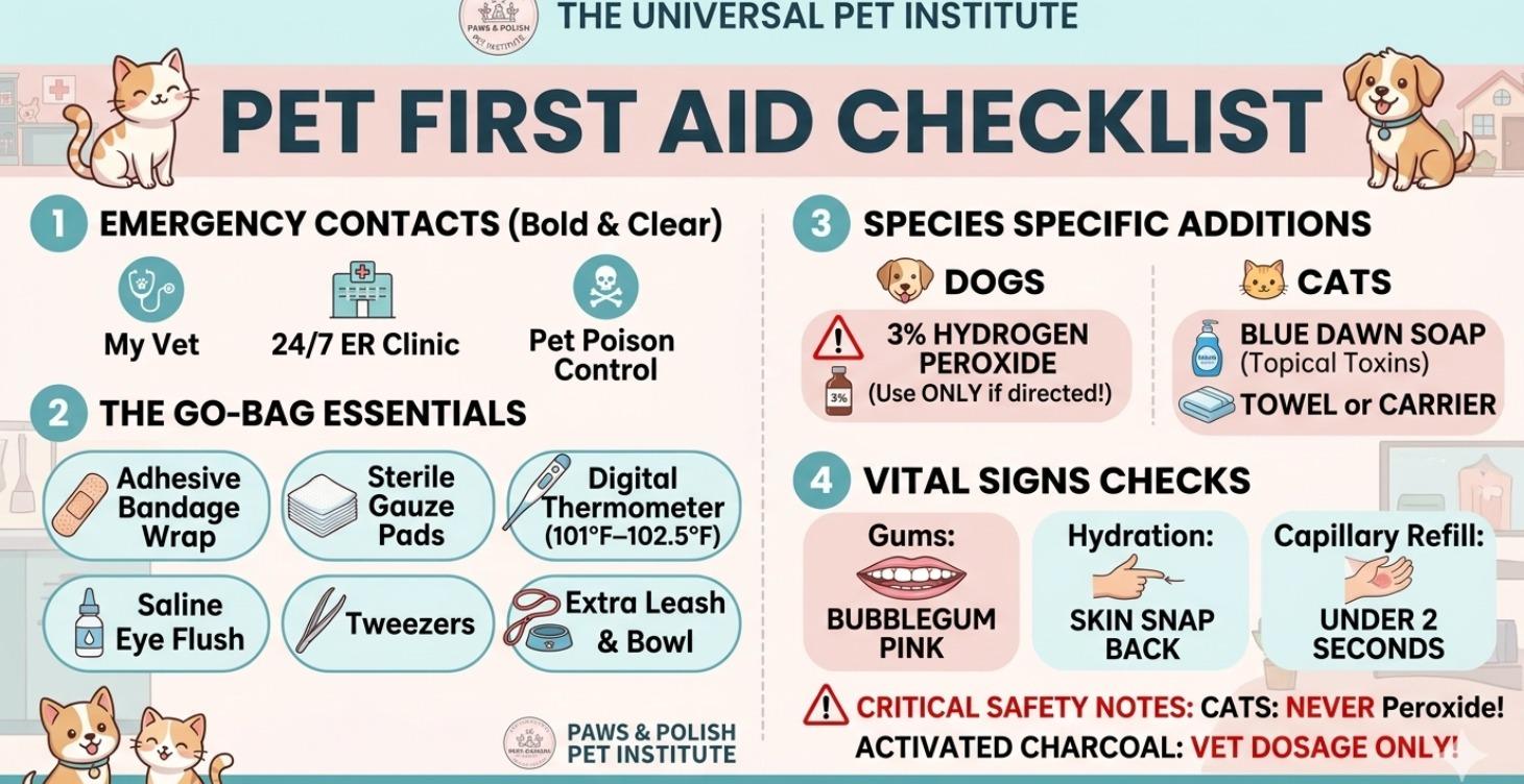 15 essentials for your Emergency Pet First-Aid Kit