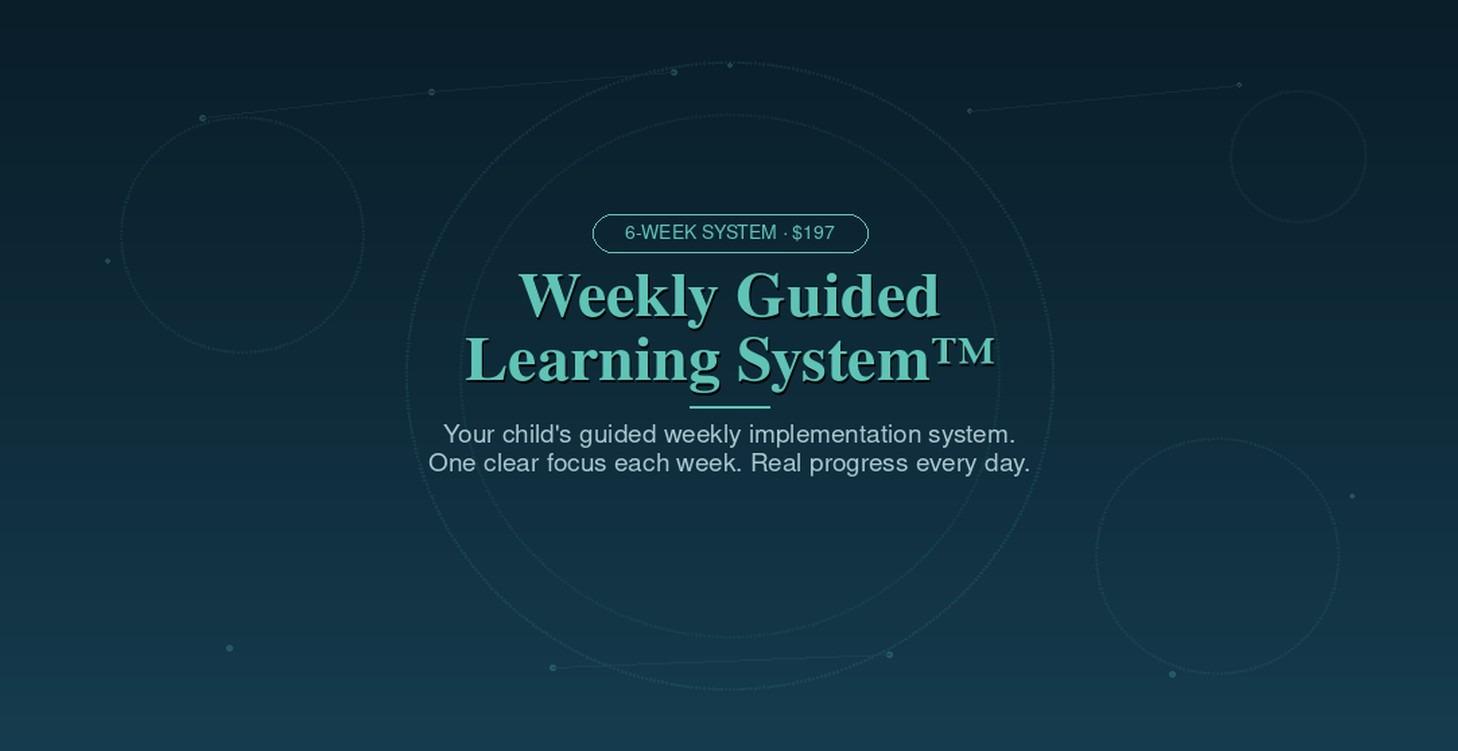 Weekly Guided Learning System