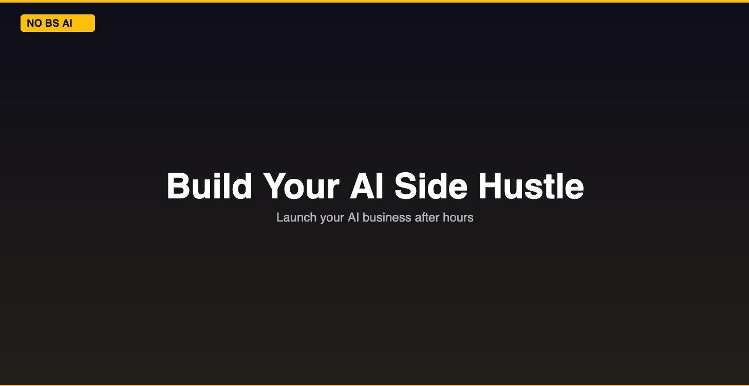 Build Your AI Side Hustle