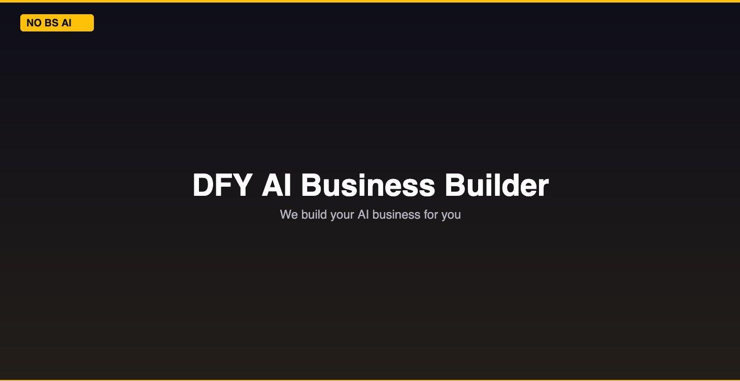 DFY AI Business Builder