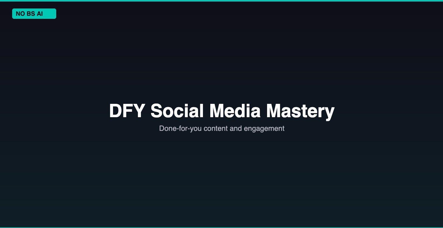 DFY Social Media Mastery