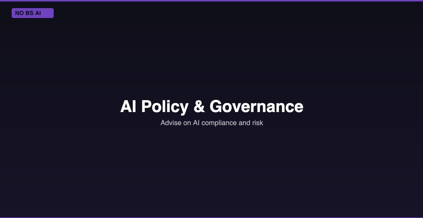 AI Policy & Governance for Leaders
