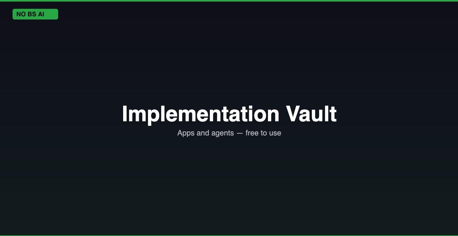 Implementation Vault