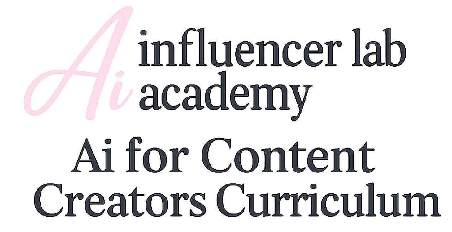 Ai for Content Creators Curriculum