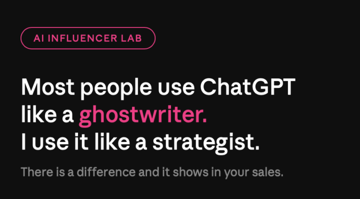 Most people use ChatGPT like a ghostwriter. I use it like a strategist.