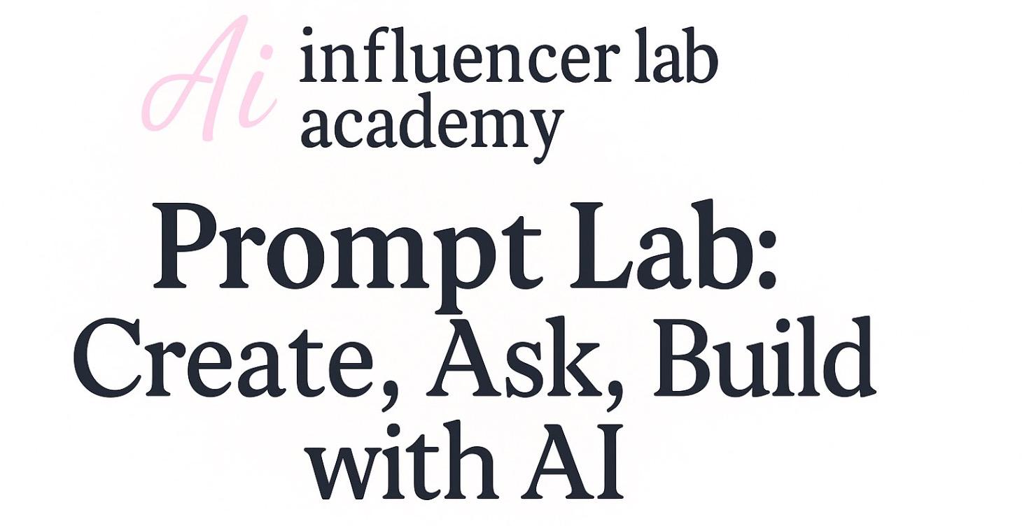 The Prompt Lab: Create, Ask, Build with Ai