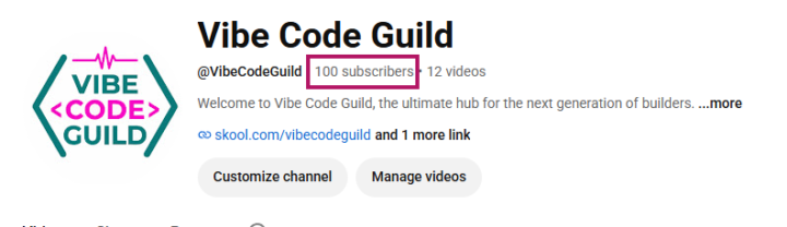 first youtube milestone