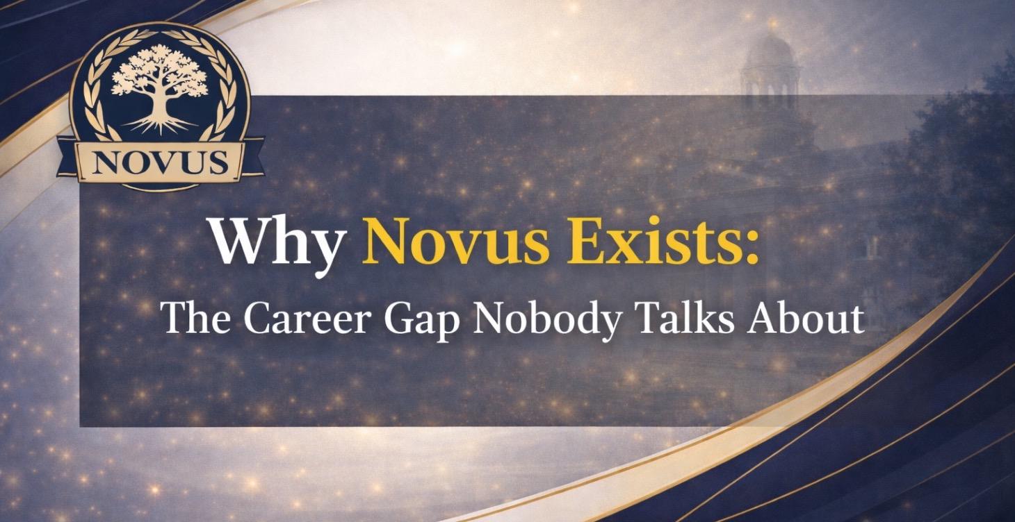 Why Novus Exists: Career Gap Nobody Talks About