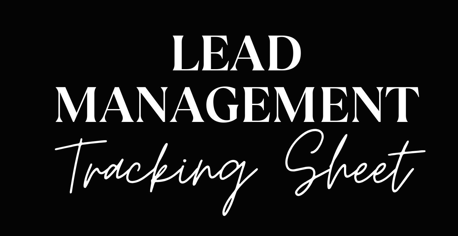 Lead Management Tracker: Download Now!