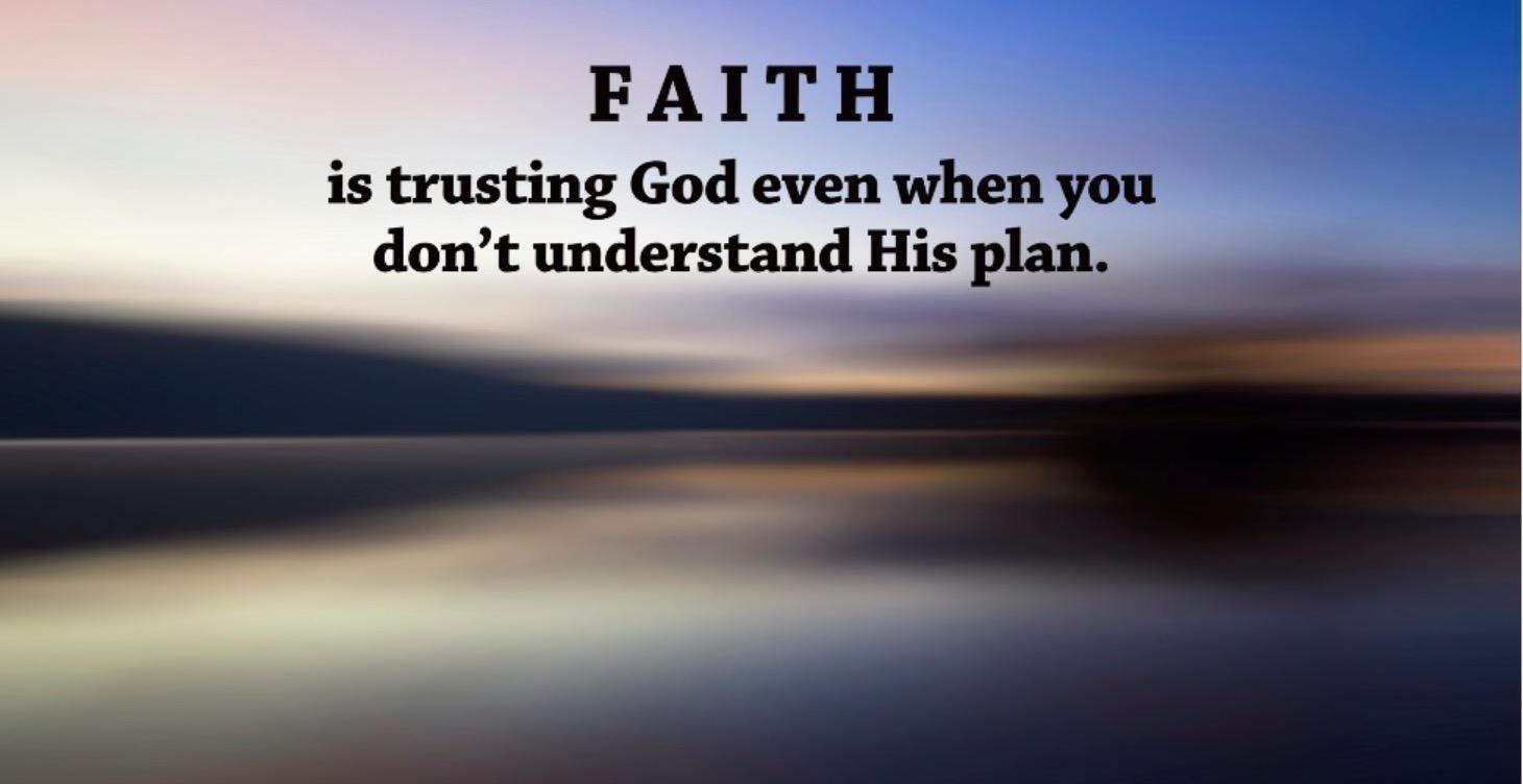 Faith lesson #1