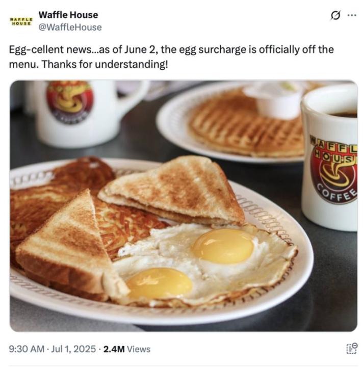 We brought egg prices back to where they should be