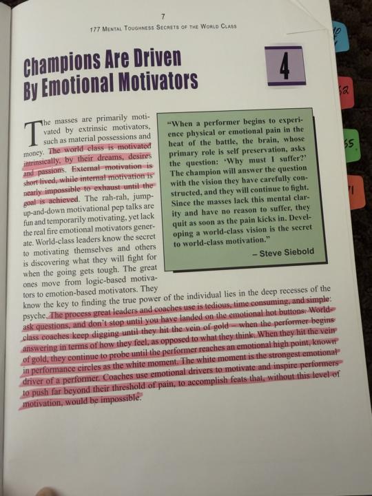 177 Mental Toughness Secrets of the World Class #4