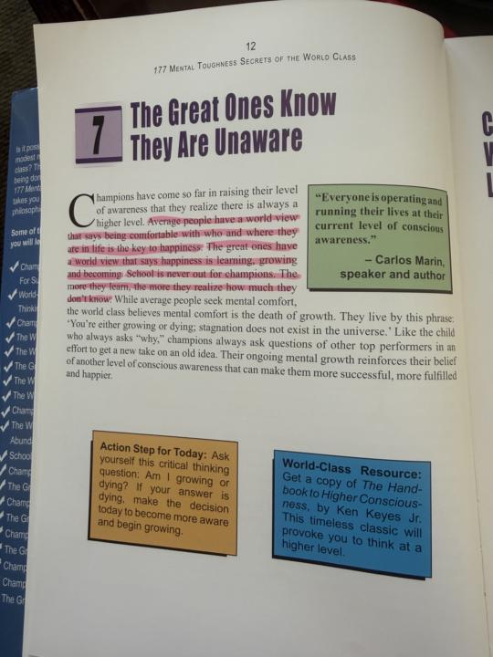 177 Mental Toughness Secrets of the World Class #7