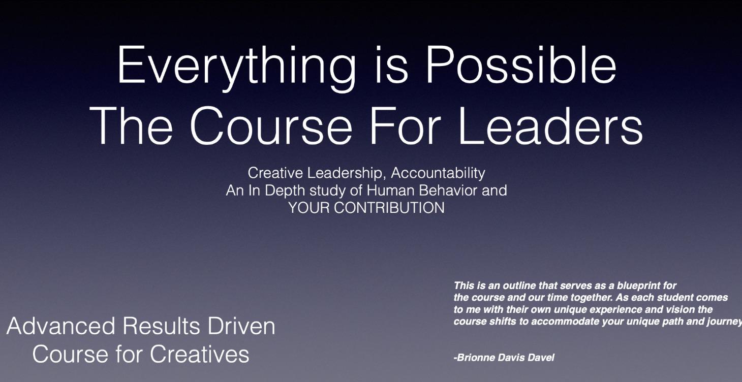Leadership For Artists