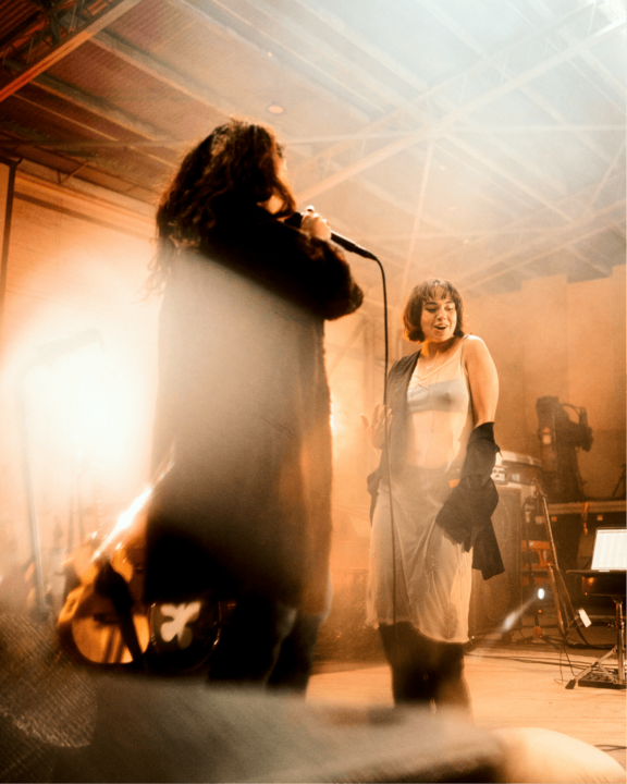 photos from a laid back little warehouse gig: