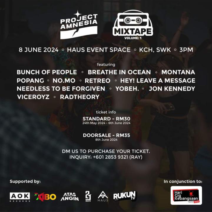 8/6/24 | Mixtape: Volume 1 (In Conjunction with Hari Gig Kebangsaan/National Gig Day)