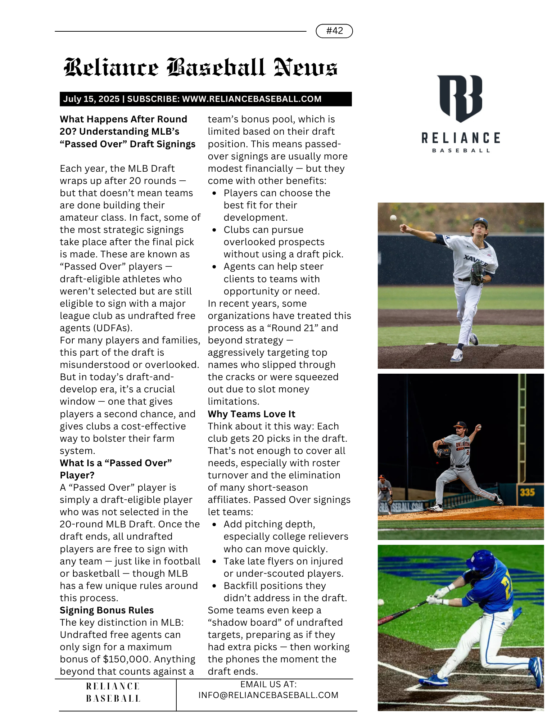 The Hidden Phase of the Draft: Passed Over Signings Explained