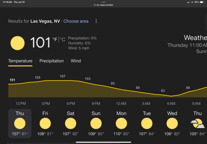 Great summer weather 