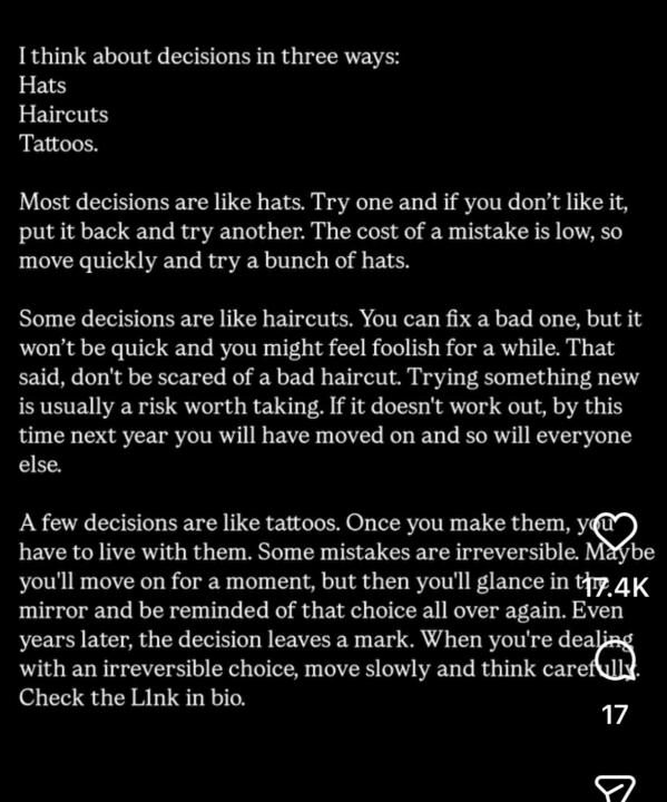 Decision making.  