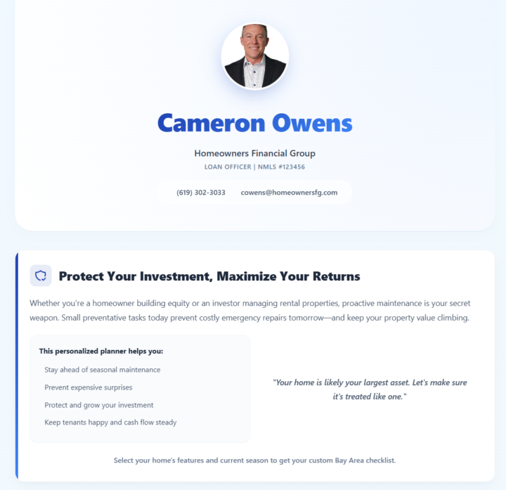 New APP: Preventative Maintenance! 🍂☀️❄️🌸