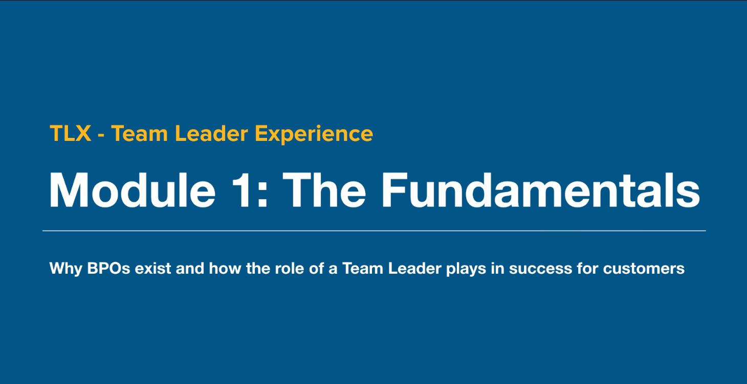 TLX Module 1 - TLX Foundations