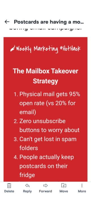 Mailbox takeover tidbits
