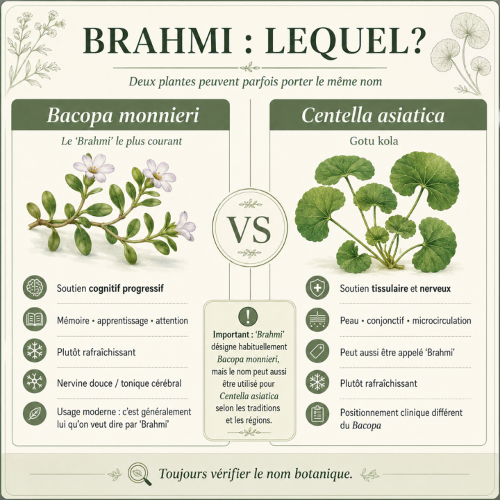   Brahmi : pourquoi deux plantes portent parfois le même nom?