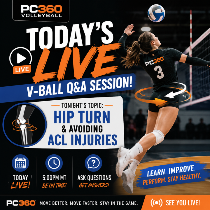Reminder LIVE Volleyball Q&A Tonight @ 5 pm MT on Zoom