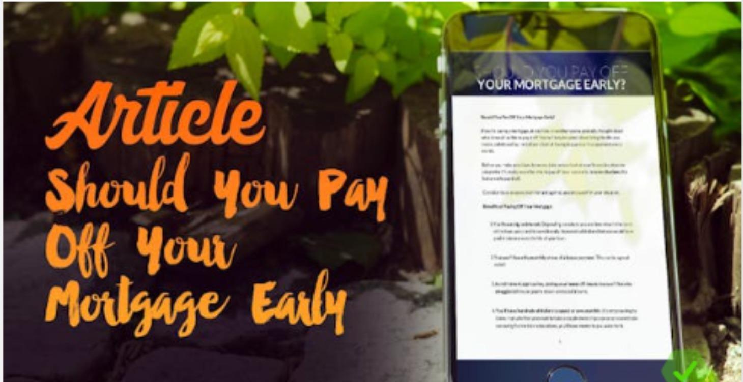 Should You Pay Off Your Mortgage Early?