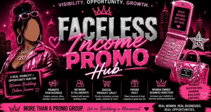 Faceless Income Promo Hub