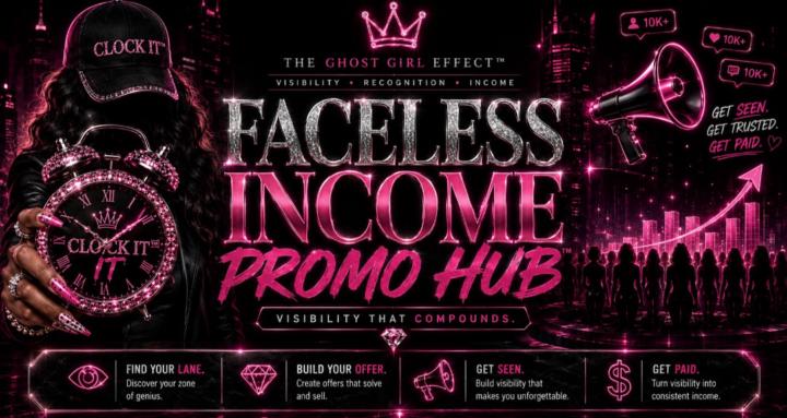 Faceless Income Promo Hub