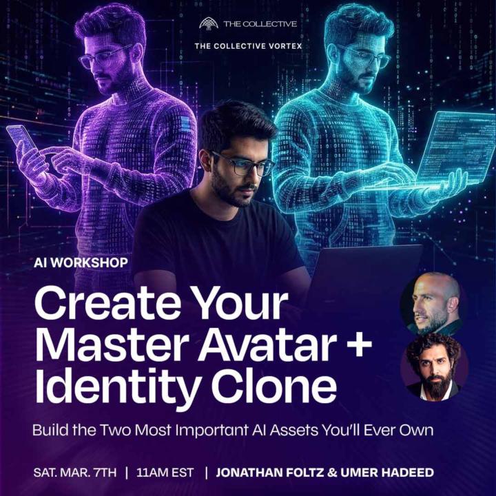 🌀Join Us Live Tomorrow: Build Your Master Avatar + Identity Clone