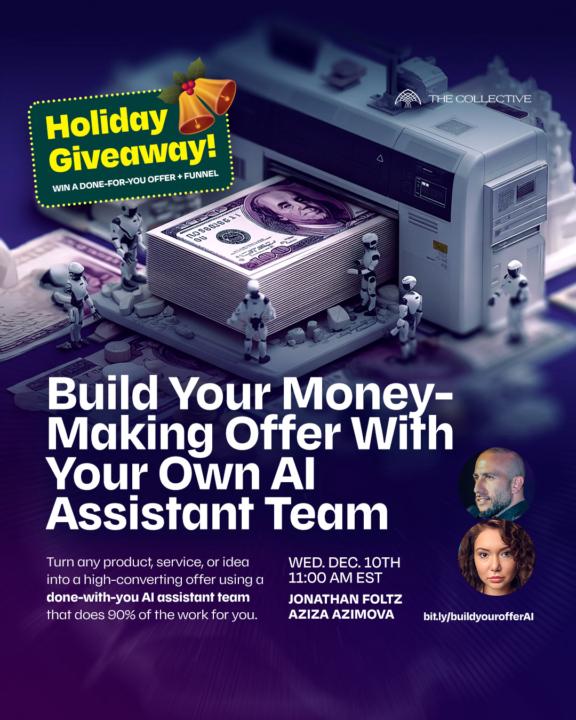 💰Build Your Money-Making Offer With AI + Chance to Win a Done-For-You Funnel