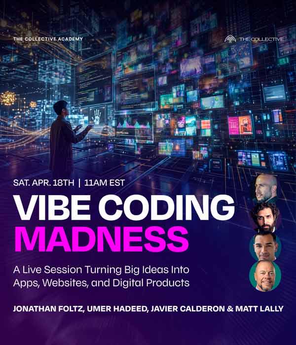 VIBE CODING MADNESS: A Live Session Turning Big Ideas Into Apps, Websites, and Digital Products