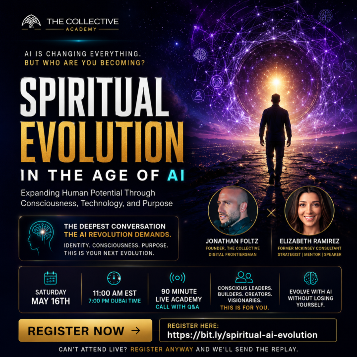 This Saturday, May 16th at 11AM EST: Spiritual Evolution In The Age of AI