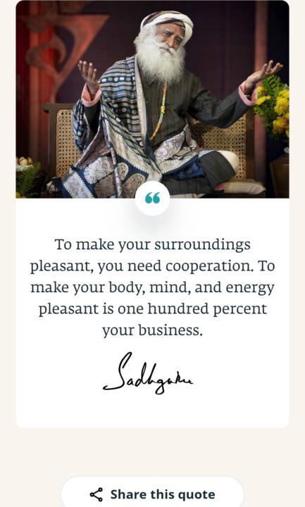 Sadghuru Wisdom