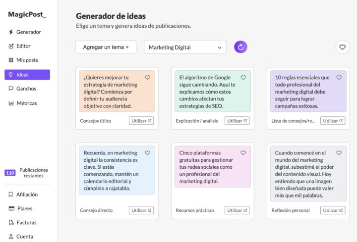 Marca Personal - Creación de Contenido e ideas con Ai