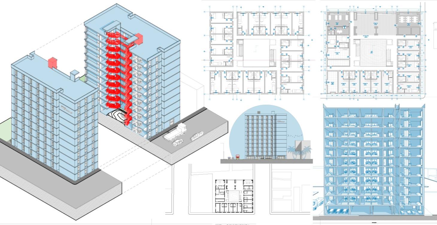 ARCHICAD: EDIFICIO RESIDENCIA ESTUDIANTIL