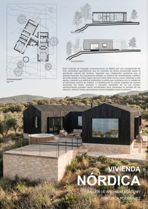 CLASE 17: LÁMINA SÍNTESIS - VIVIENDA NÓRDICA