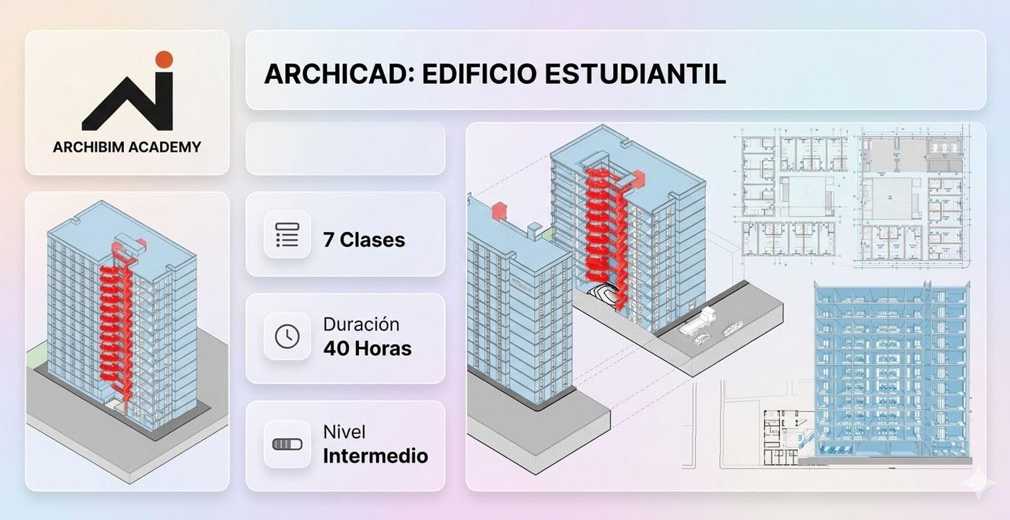 ARCHICAD: EDIFICIO RESIDENCIA ESTUDIANTIL