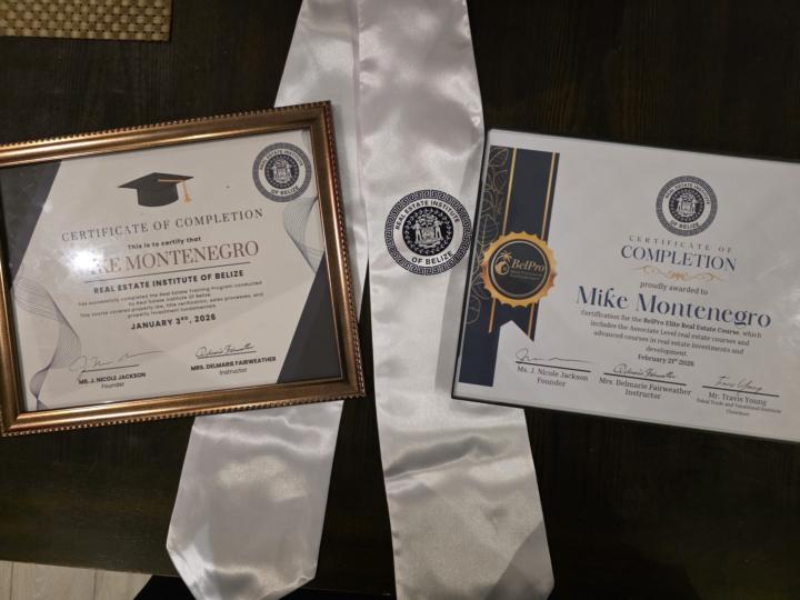Felt Good Today after finally picking up my certificates